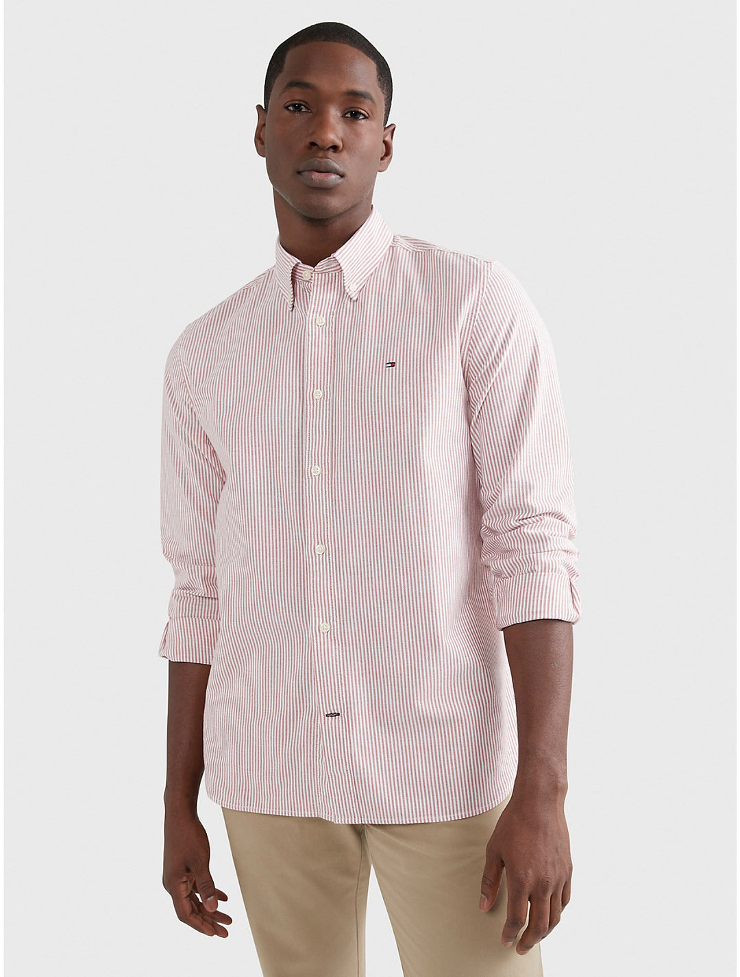 Chemise Tommy Hilfiger en popeline Flex à rayures