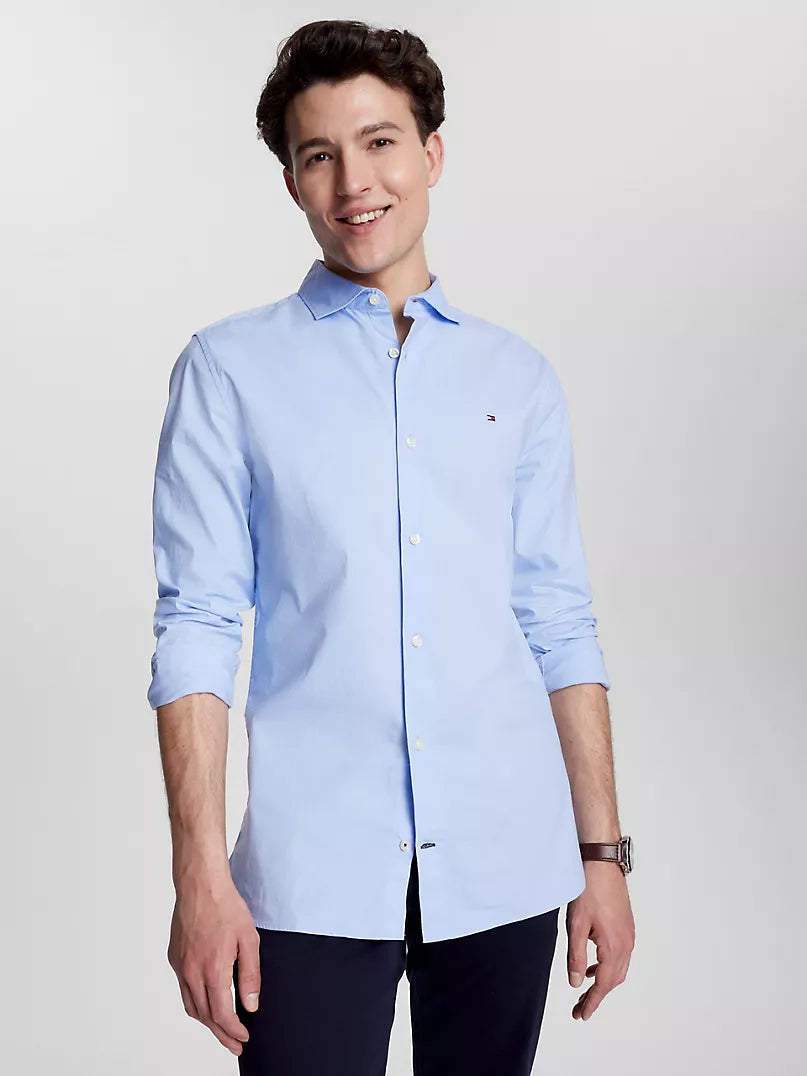 Chemise Tommy Hilfiger ajustée en popeline