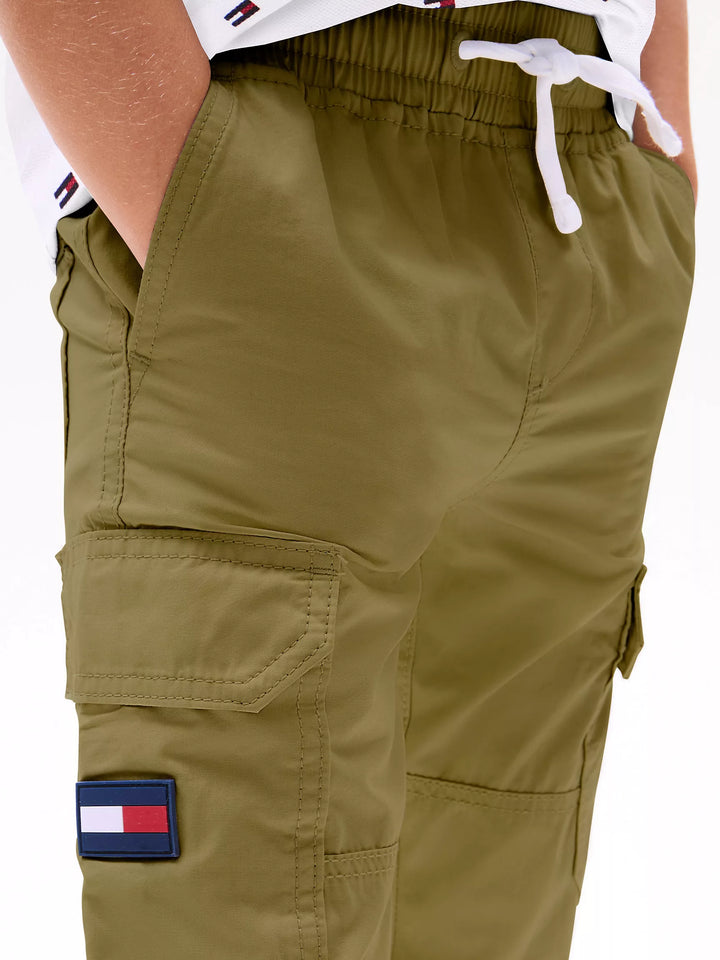 Pantalon cargo Tommy Hilfiger pour garçons à finition lisse