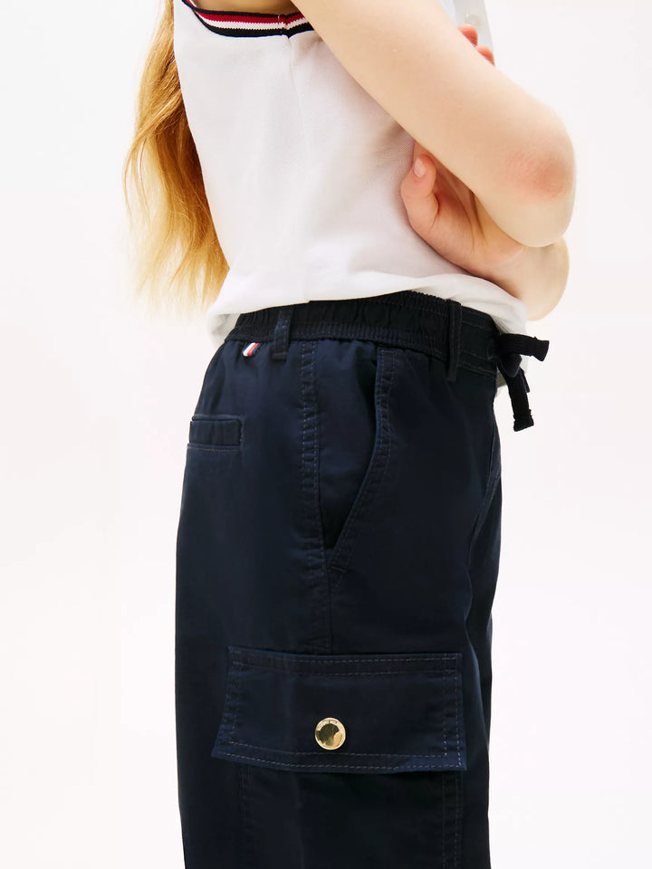 Pantalon cargo  fillette bleu marine  Tommy Hilfiger