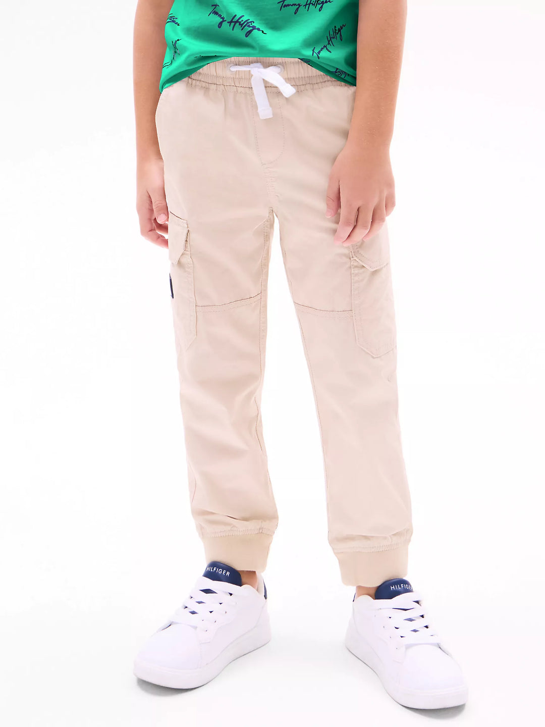 Pantalon cargo Tommy Hilfiger pour garçons à finition lisse