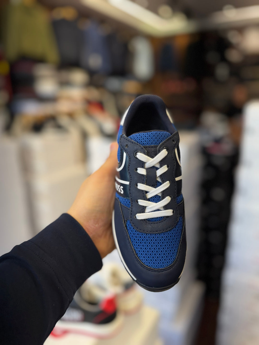 Basket Boss enfant bleu J29339 79B