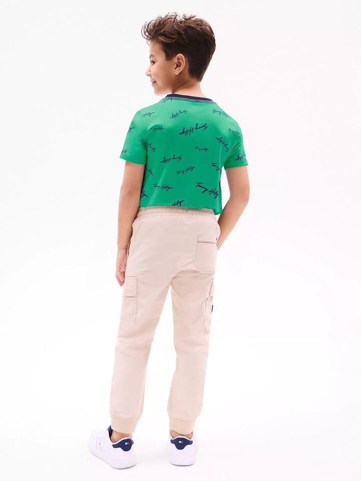 Pantalon cargo Tommy Hilfiger pour garçons à finition lisse