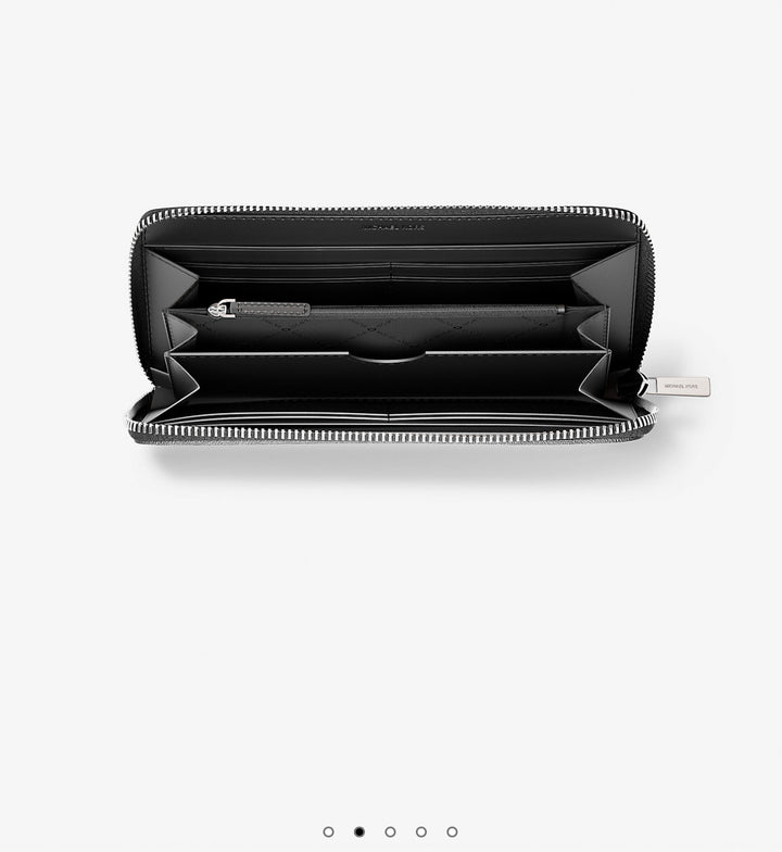 Cooper Embellished Logo Zip-Around Wallet