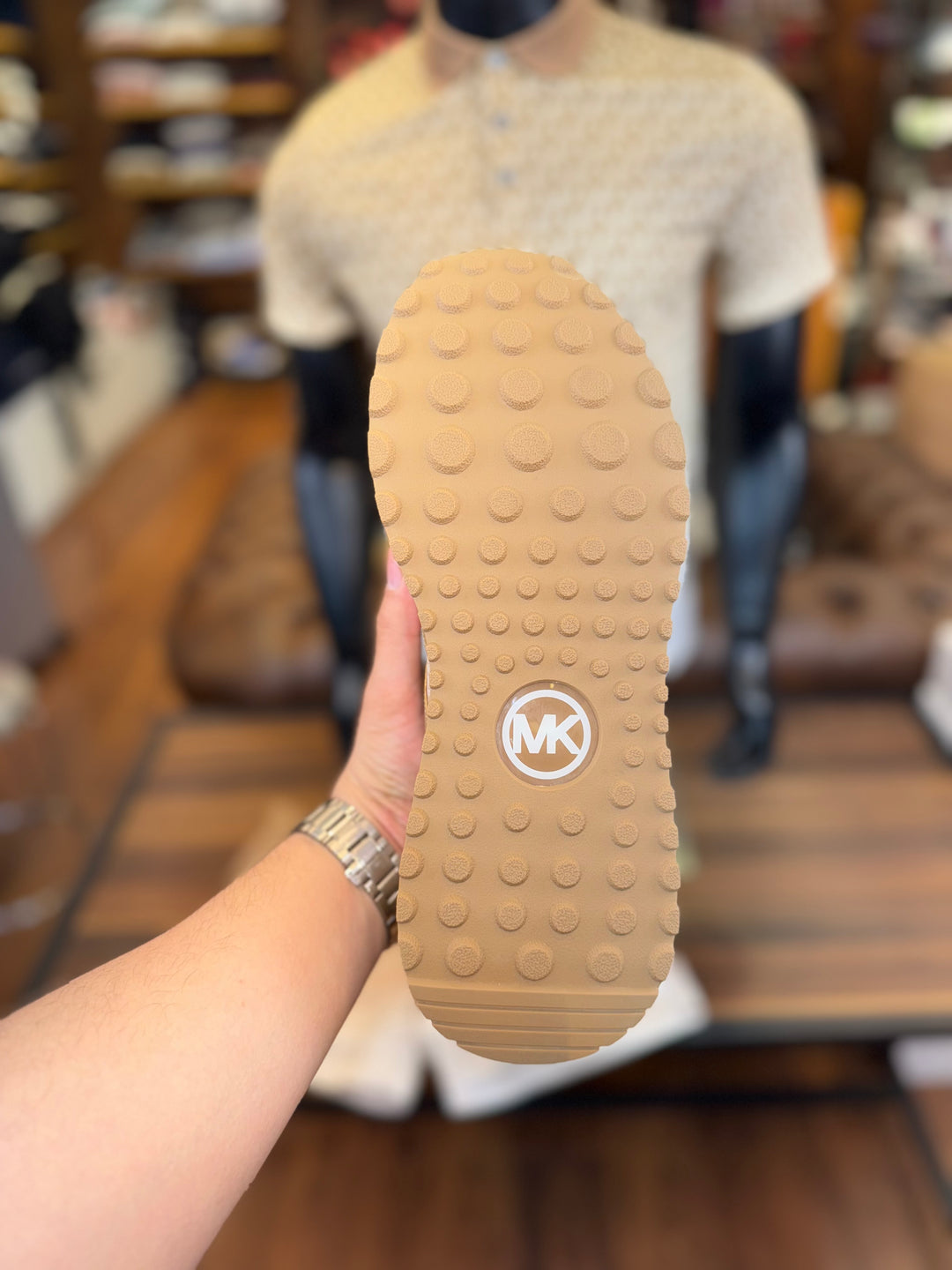 Basket Machael Kors en maille à logo signature