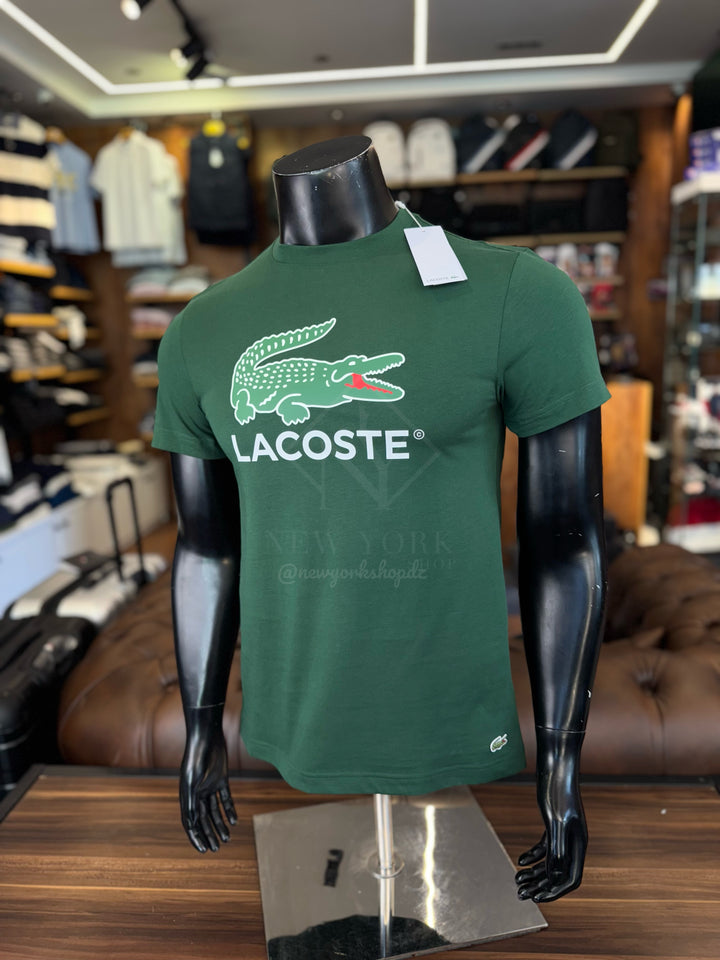 T-shirt Lacoste avec imprimé signature en jersey de coton