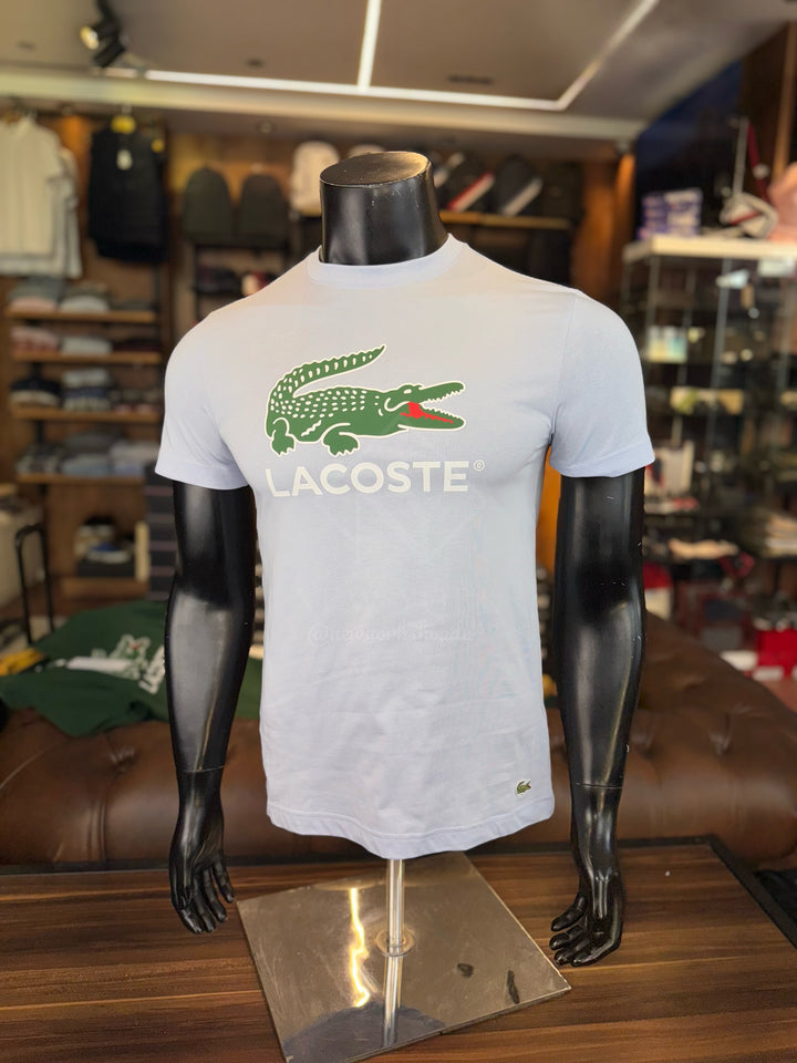 T-shirt Lacoste avec imprimé signature en jersey de coton