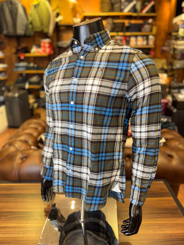 Chemise Tartan regular fit Poplin Shirt