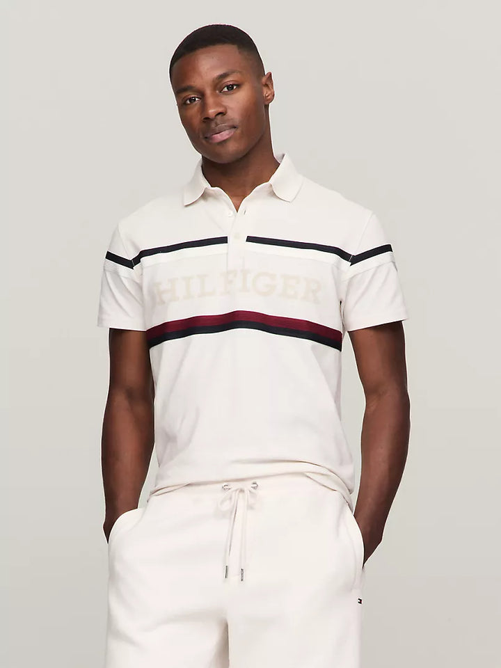Regular Fit Hilfiger Monotype Stripe Polo