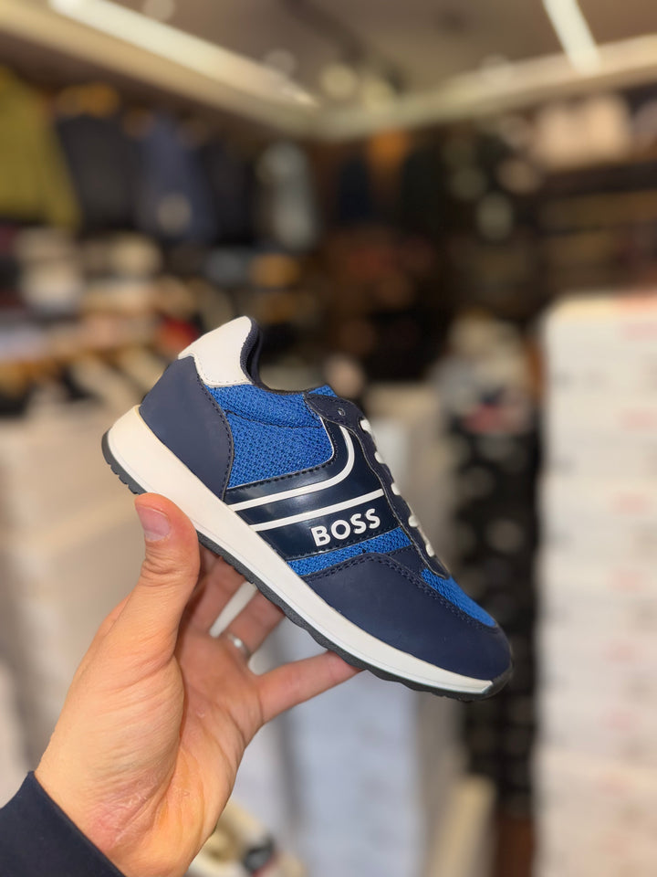 Basket Boss enfant bleu J29339 79B