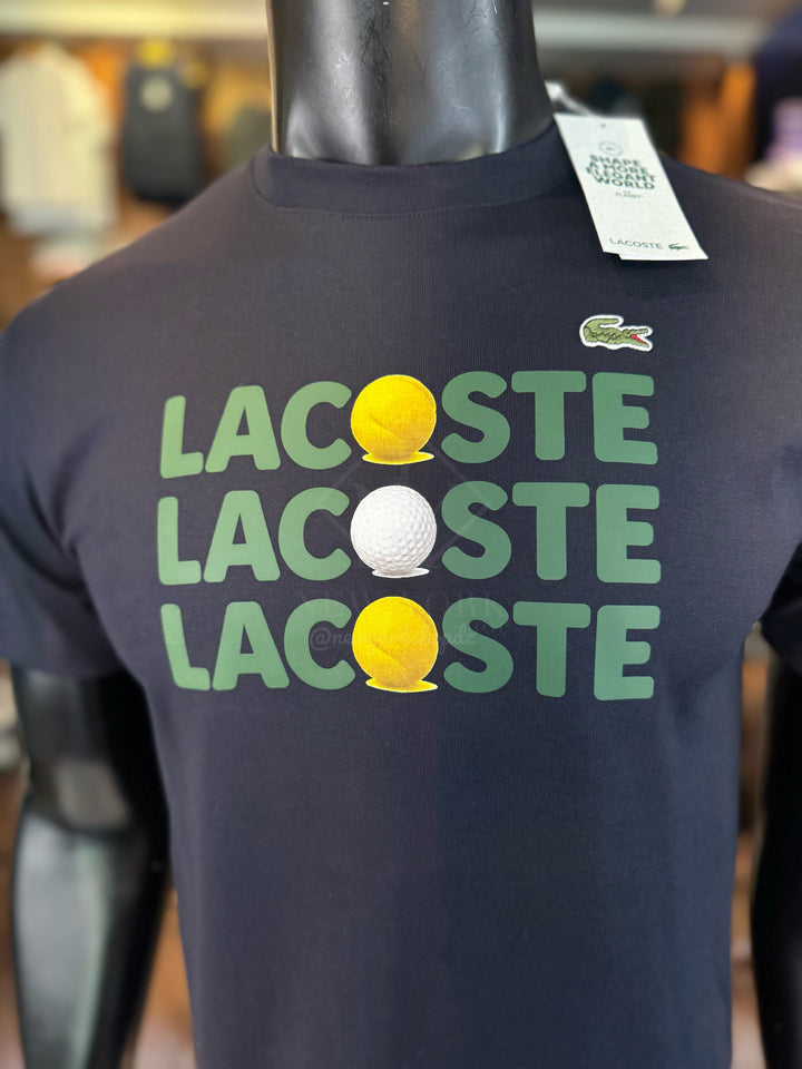 T-shirt Lacoste relaxed fit en cotton balles de tennis