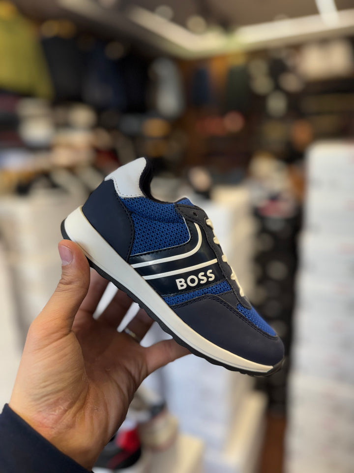 Basket Boss enfant bleu J29339 79B