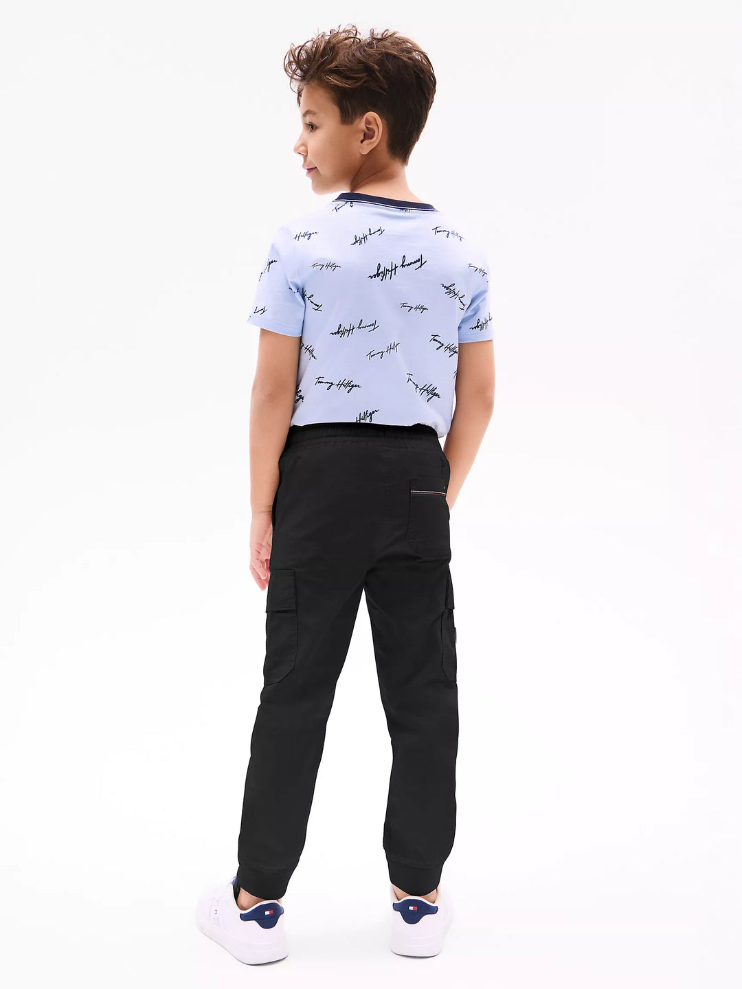 Pantalon cargo Tommy Hilfiger pour garçons à finition lisse