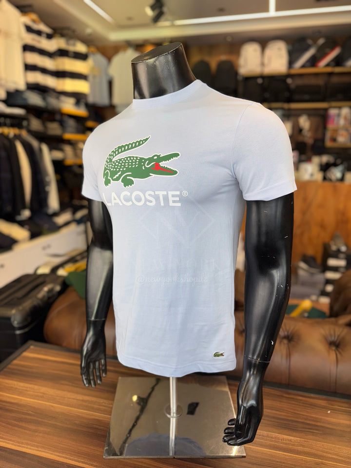 T-shirt Lacoste avec imprimé signature en jersey de coton