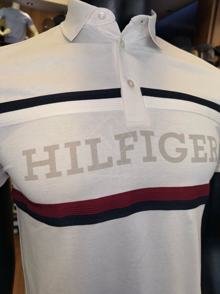 Regular Fit Hilfiger Monotype Stripe Polo
