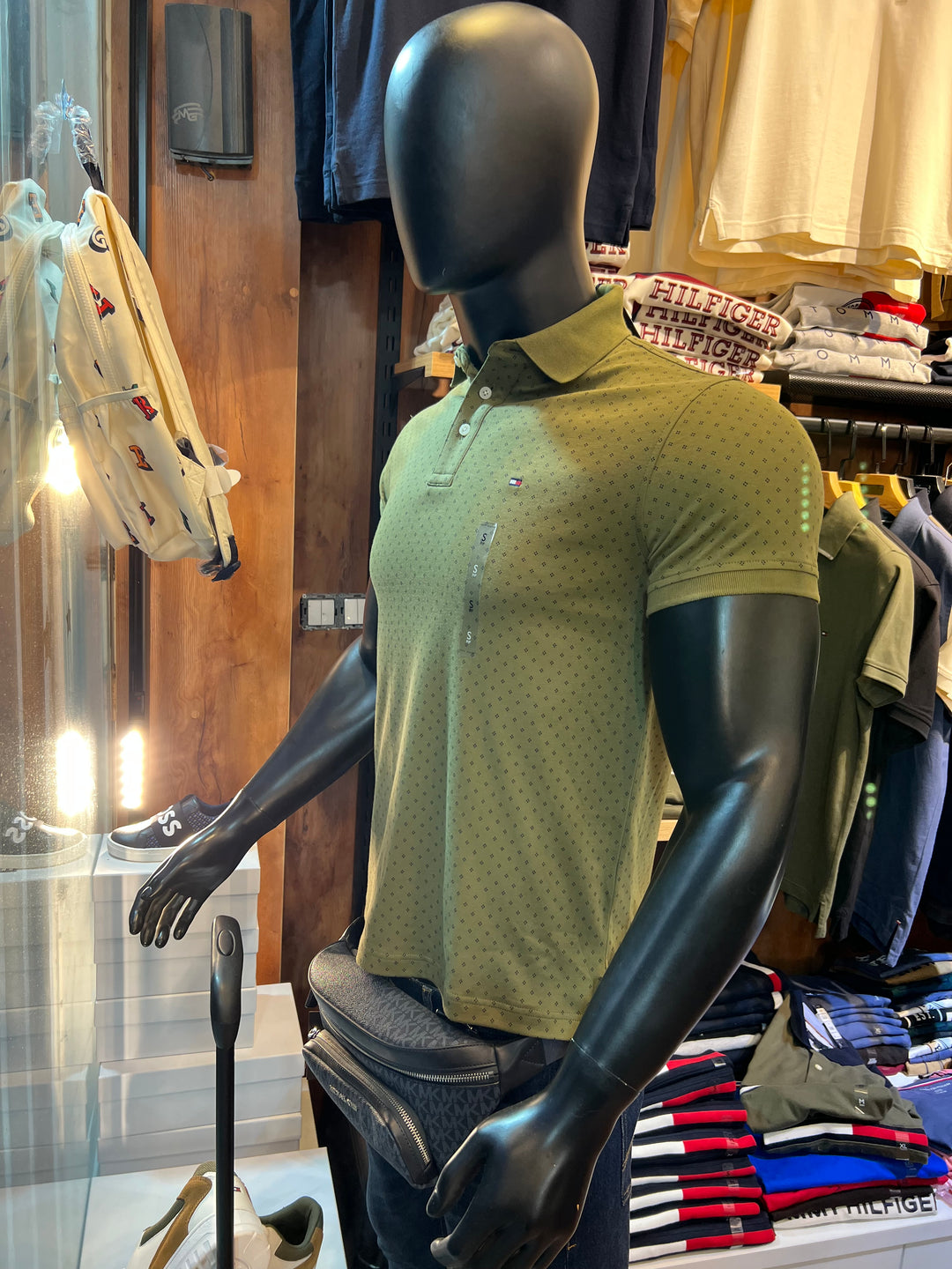 Polo Tommy Hilfiger à pois entrecroisé