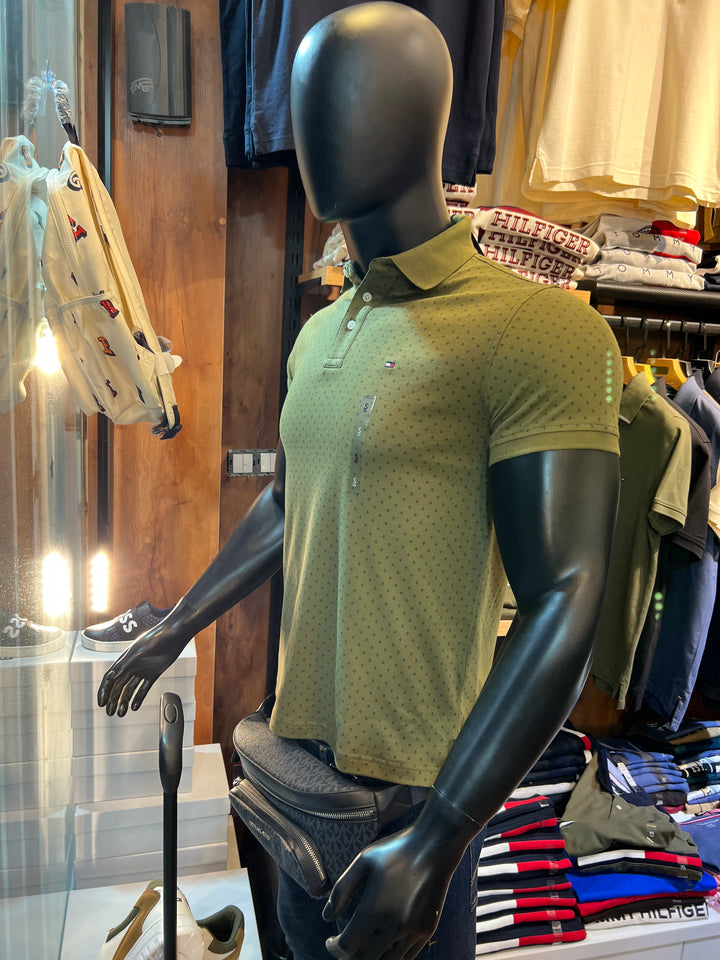 Polo Tommy Hilfiger à pois entrecroisé