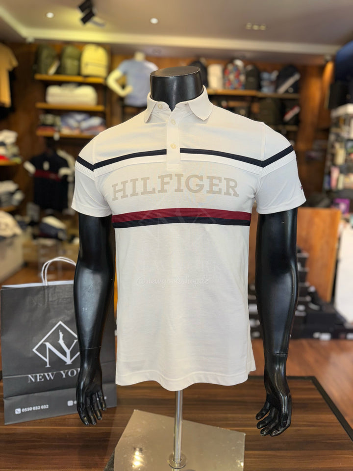 Regular Fit Hilfiger Monotype Stripe Polo