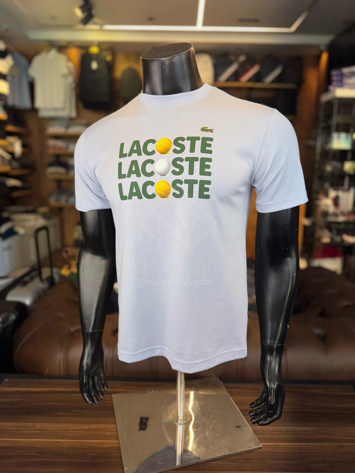 T-shirt Lacoste relaxed fit en cotton balles de tennis