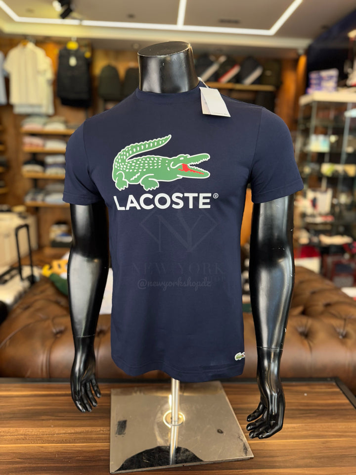 T-shirt Lacoste avec imprimé signature en jersey de coton
