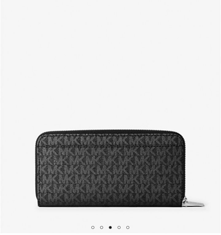 Cooper Embellished Logo Zip-Around Wallet