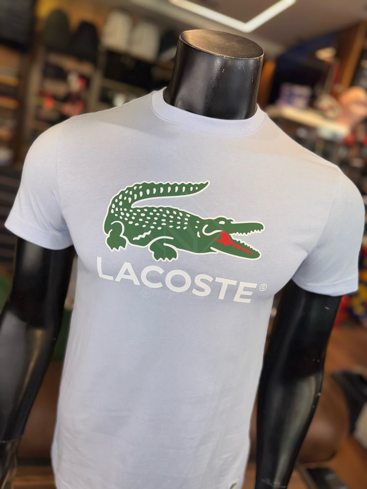 T-shirt Lacoste avec imprimé signature en jersey de coton