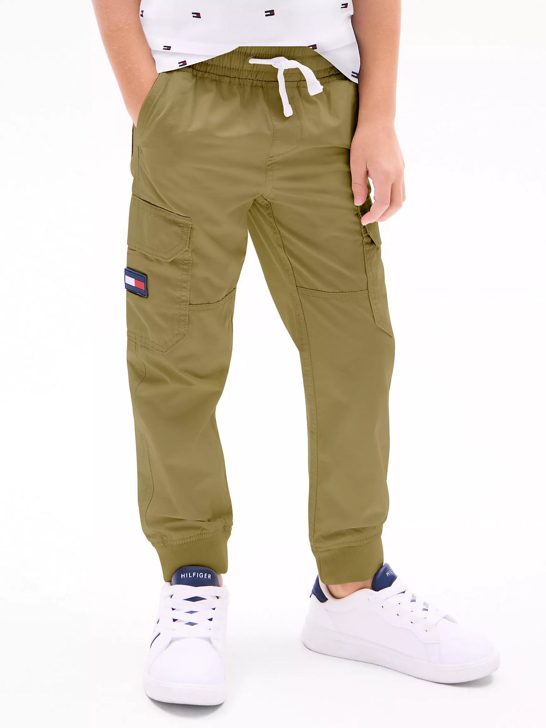 Pantalon cargo Tommy Hilfiger pour garçons à finition lisse