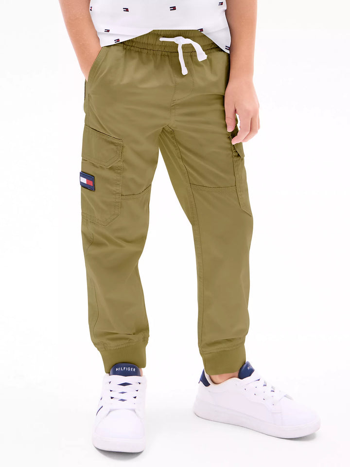 Pantalon cargo Tommy Hilfiger pour garçons à finition lisse