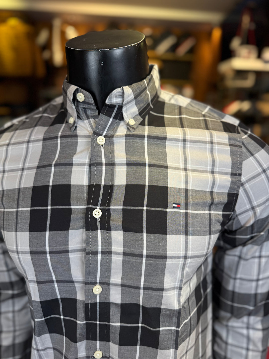 Chemise à carreaux THFlex Slim Fit