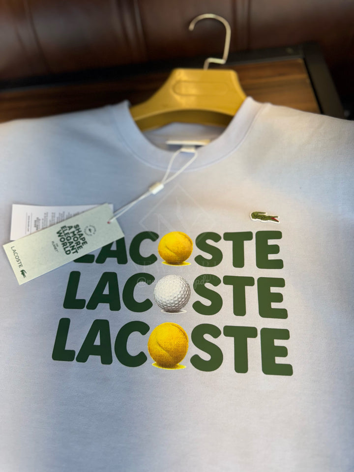 T-shirt Lacoste relaxed fit en cotton balles de tennis