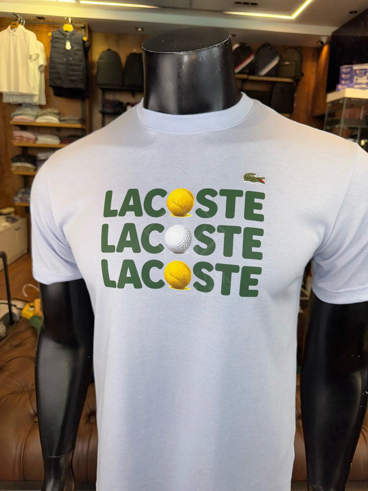T-shirt Lacoste relaxed fit en cotton balles de tennis