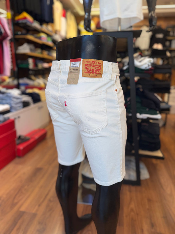 Short en jean Levi’s blanc