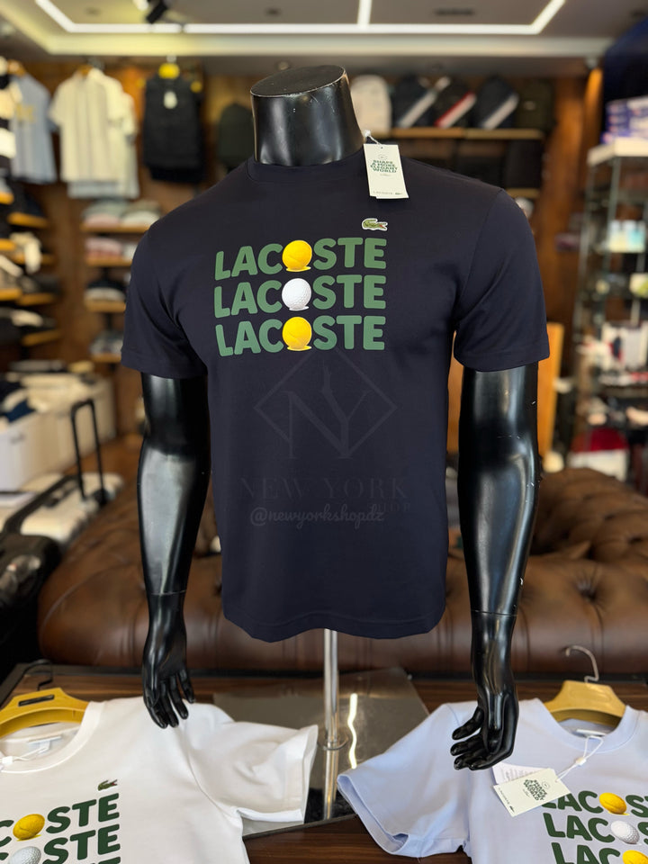 T-shirt Lacoste relaxed fit en cotton balles de tennis