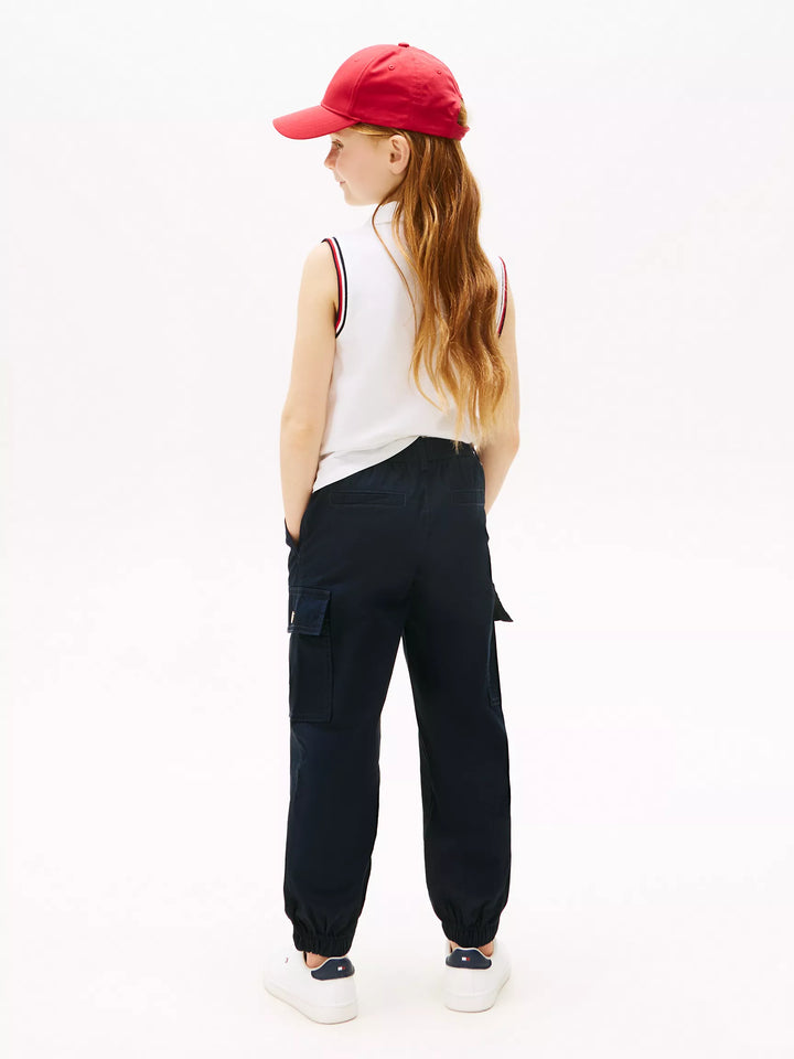 Pantalon cargo  fillette bleu marine  Tommy Hilfiger
