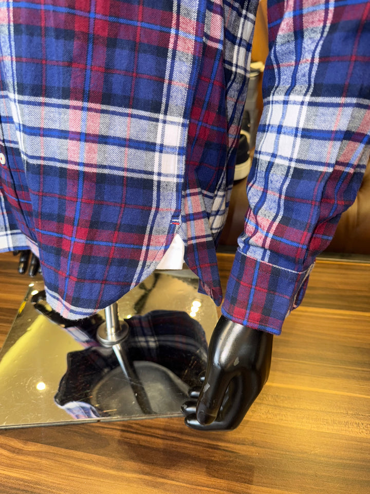 Chemise Tartan regular fit Poplin Shirt