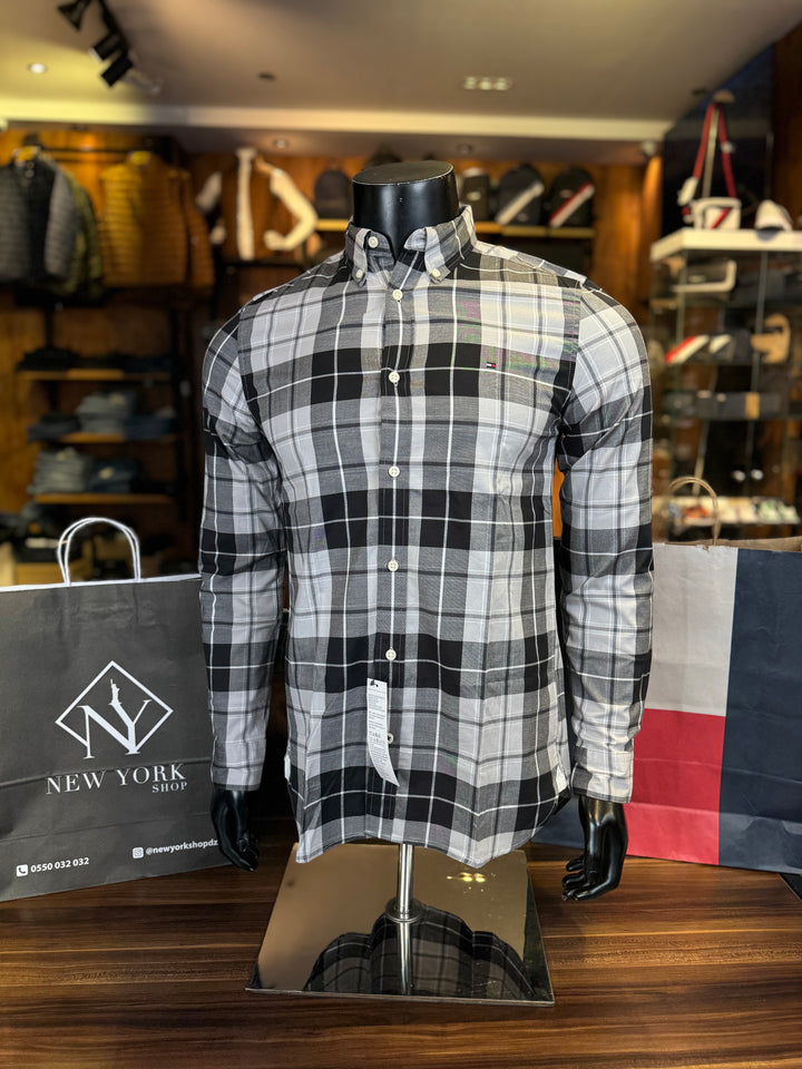 Chemise à carreaux THFlex Slim Fit