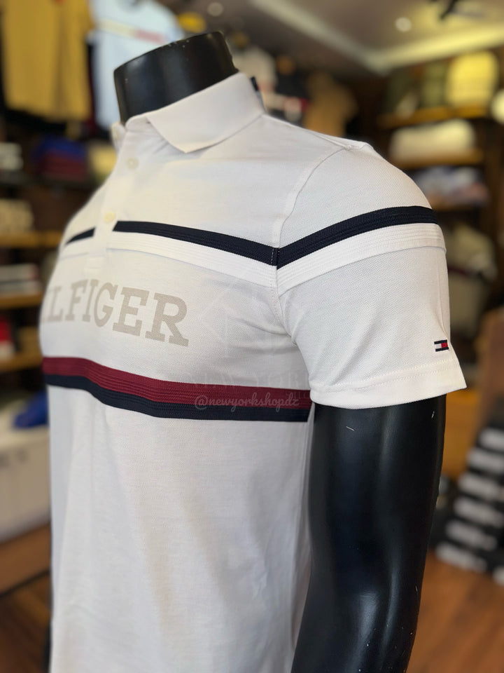 Regular Fit Hilfiger Monotype Stripe Polo