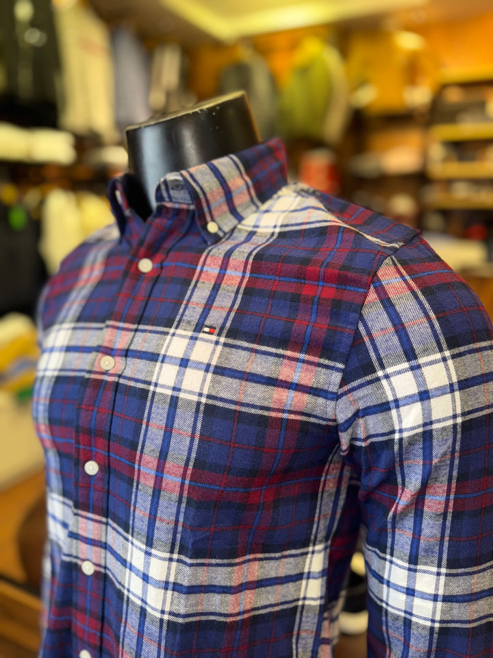 Chemise Tartan regular fit Poplin Shirt