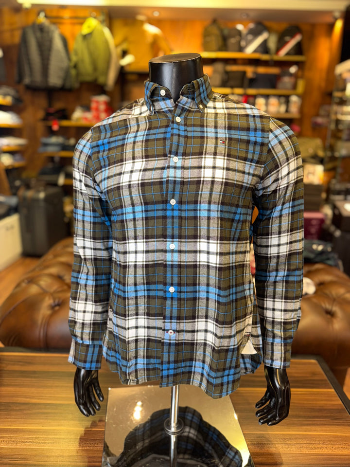 Chemise Tartan regular fit Poplin Shirt