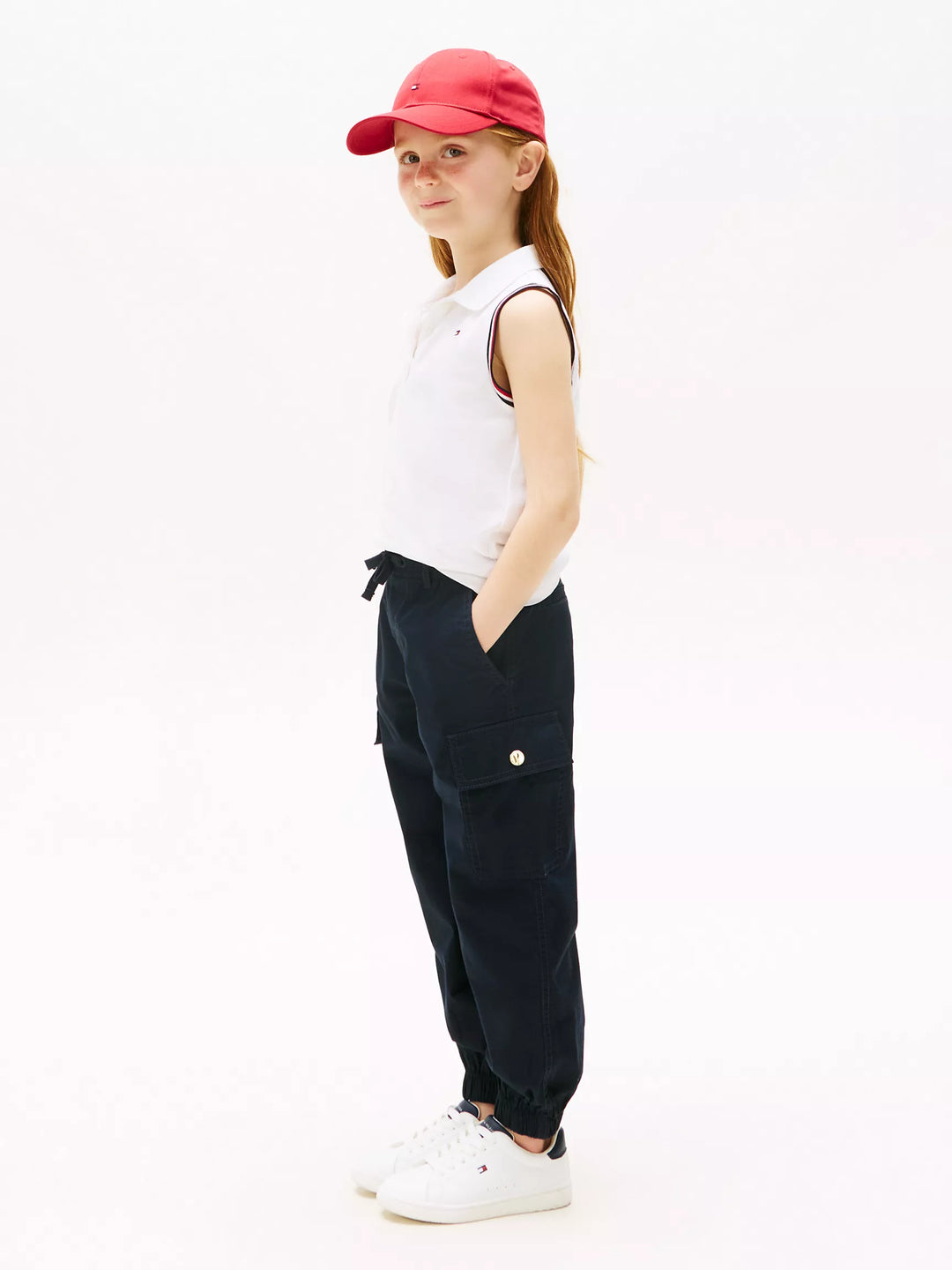 Pantalon cargo  fillette bleu marine  Tommy Hilfiger