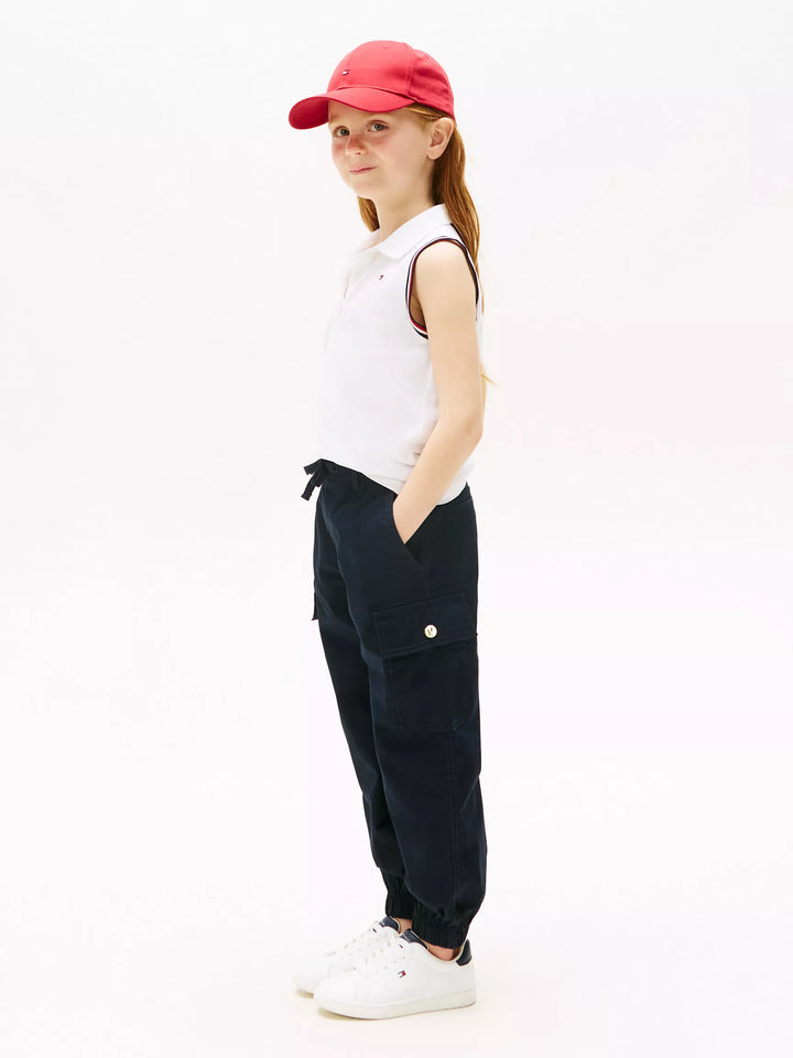 Pantalon cargo  fillette bleu marine  Tommy Hilfiger