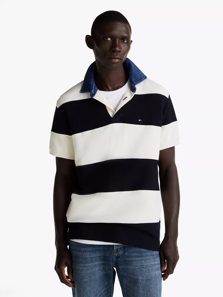 Polo Tommy Hilfiger décontracté à rayures rugby