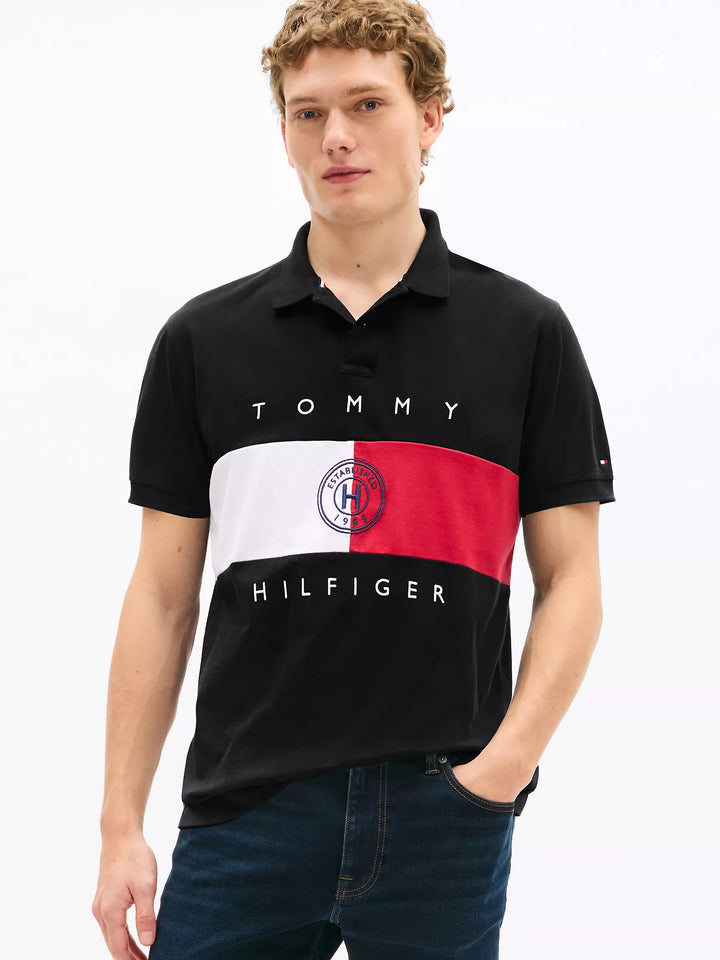 Regular Fit Flag Stripe Polo