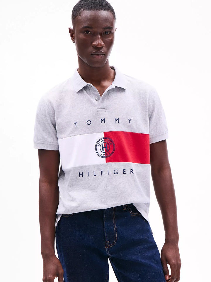 Regular Fit Flag Stripe Polo
