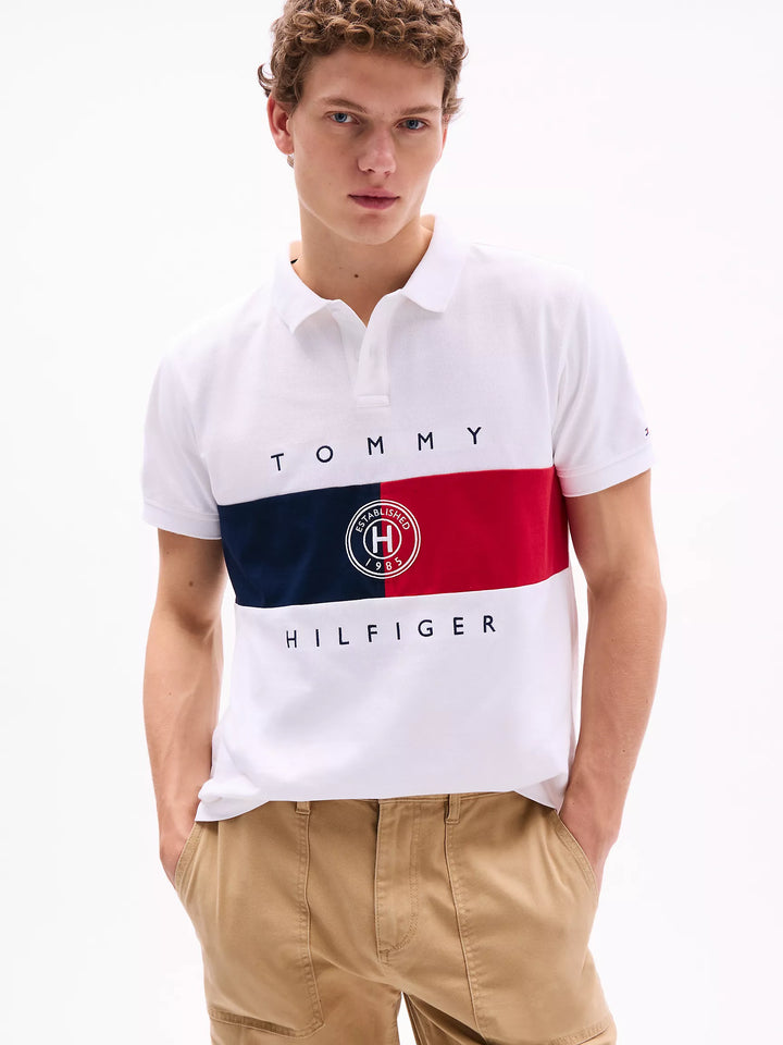 Regular Fit Flag Stripe Polo