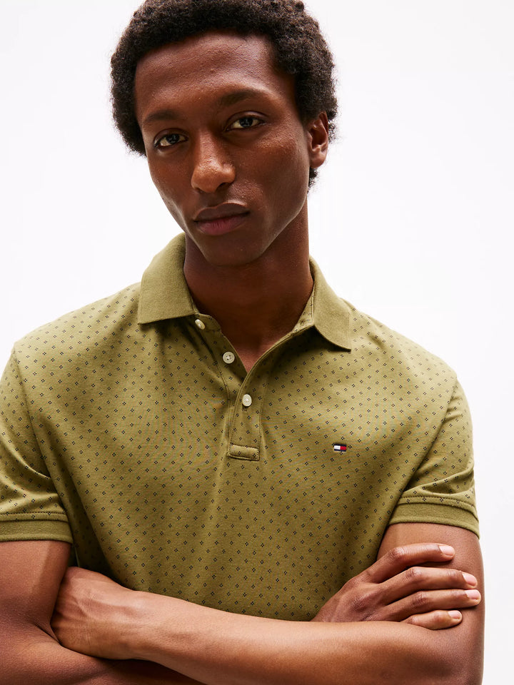 Polo Tommy Hilfiger à pois entrecroisé