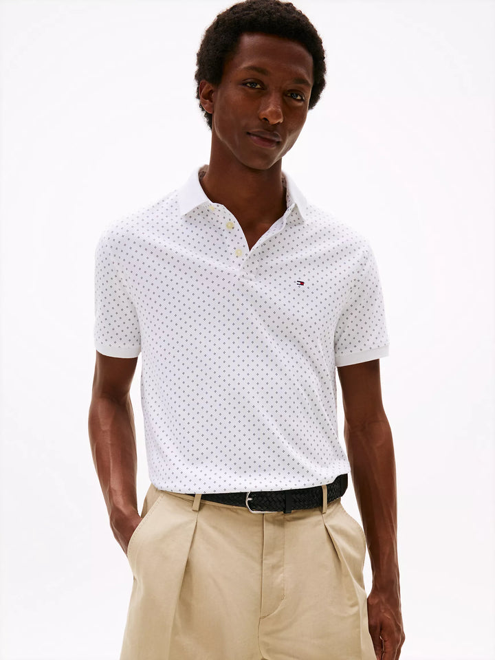 Polo Tommy Hilfiger à pois entrecroisé